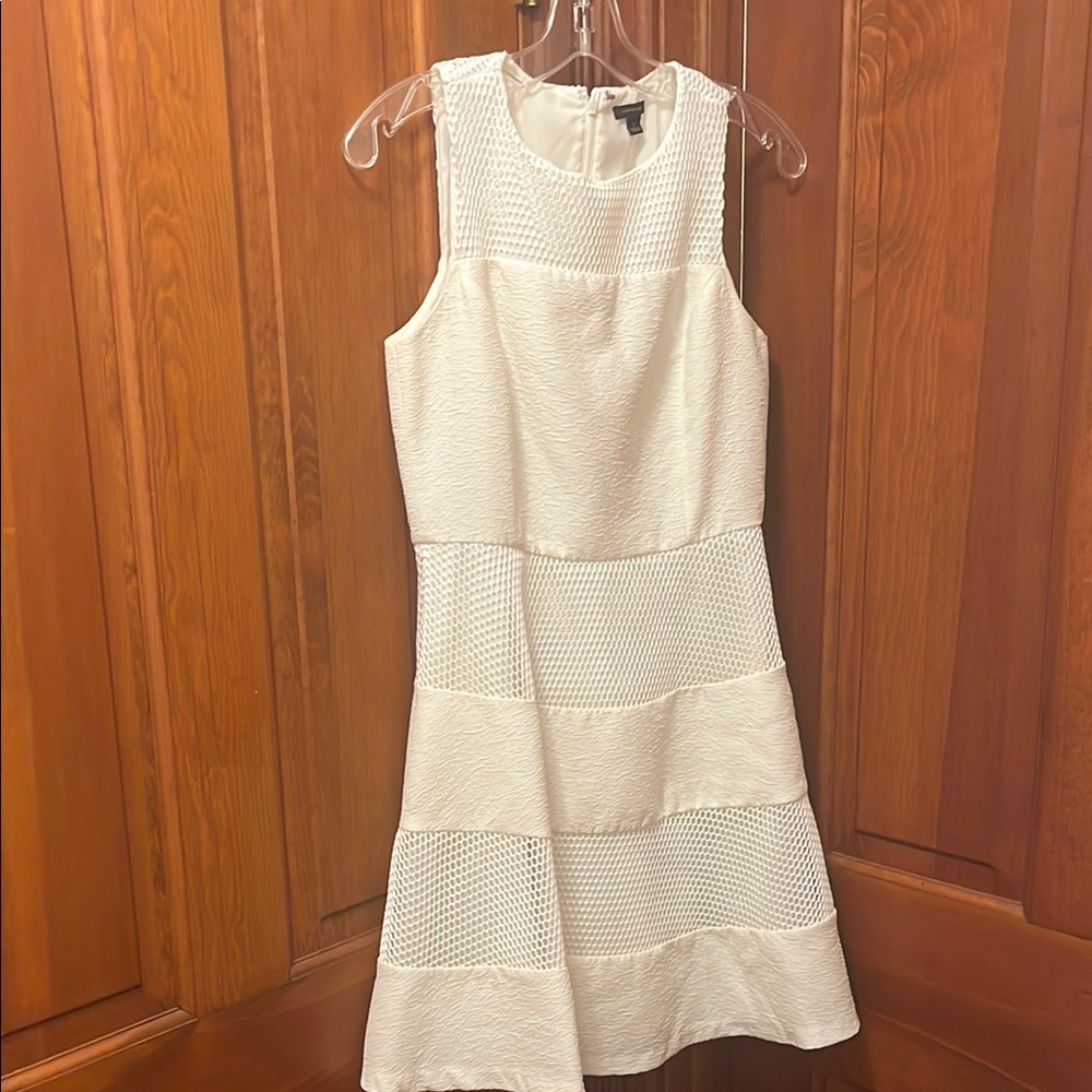 Elegant Cream Sleeveless Dress
